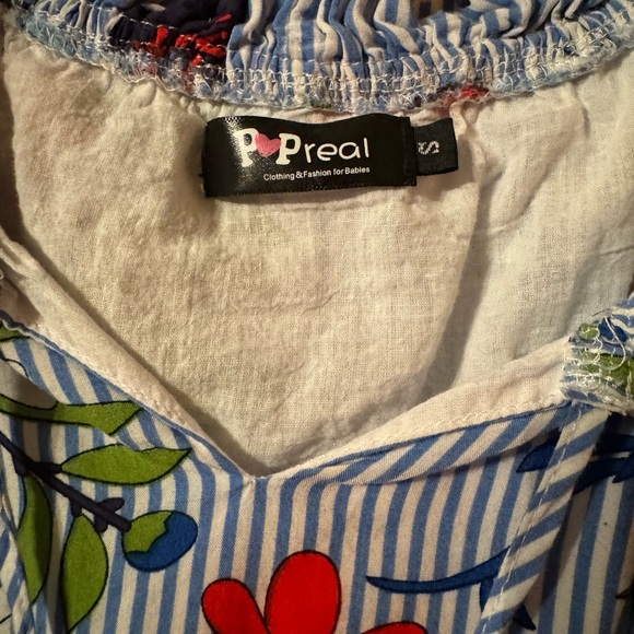 PopReal Mommy and Me Maxi Dresses Casual Floral Printed Long Sleeve dresses. - Picture 5 of 7